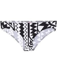 Eres - Badmode ,Zwart ,Spandex Geometrisch Print Bikini Broekje - Lyst