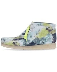 Clarks - Schoenen ,Veelkleurig ,Leer Tie Dye Wallabee Boot - Lyst