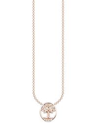 Thomas Sabo - Charming Kette Tree Of Love Mit Weißen Steinen Roségold Ke2126-416-14-L45V - Lyst