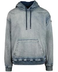DIESEL - Hoodies & Sweatvesten ,Blauw ,Katoen Sweatshirt Van Katoenmix - Lyst