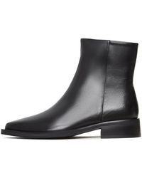 CESARE GASPARI - Schicke Lederstiefeletten Skal- Schwarz - Lyst