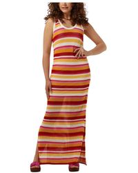 Colourful Rebel - Alizee Crochette Stripe Maxi Kleid - Lyst
