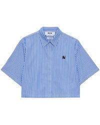 MSGM - Overhemden ,Blauw ,4041Mde 03X267129 Shirt - Lyst