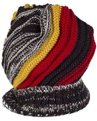 Missoni - Accessoires ,Veelkleurig ,Wol Gestreepte Lurex Muts - Lyst