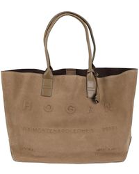 Hogan - Tassen ,Bruin ,Address Medium Shopping Bag - Lyst