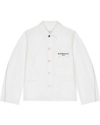 Givenchy - Jassen ,Wit ,Katoen Denim Katoenen Jas - Lyst