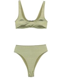 VENUJA - Badmode ,Groen ,Tweed Brassiere En High Waist Set - Lyst