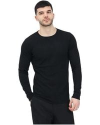 SELECTED - Schwarzer rundhalspullover essential - Lyst