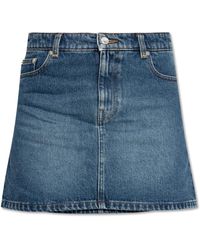 A.P.C. - Denim Skirts - Lyst