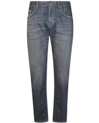 Eleventy - Denim Lyocell Regular Fit Hose - Lyst