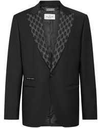Philipp Plein - Wool Blazer Monogram - Lyst