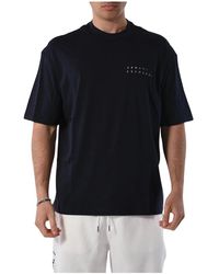 Armani Exchange - Baumwoll-t-shirt mit logo - Lyst