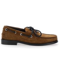 Aeyde - Braune Flache Schuhe Wildleder Leder - Lyst