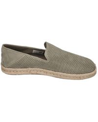 TOMS - Schoenen ,Groen ,Suède Grijze Diamant Geperforeerde Suède Instapper - Lyst