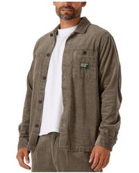 Anerkjendt - Jassen ,Groen ,Katoen Groen Corduroy Overshirt Voor Mannen - Lyst