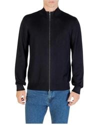ARMANI EXCHANGE - Zip-Cardigan - Lyst