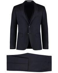 HUGO - Slim Fit Wollen Driedelig Pak - Lyst