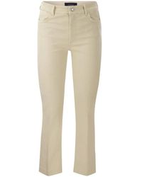 Sportmax - Katoen Denim Flared Jeans - Lyst