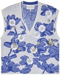 Munthe - Truien & Vesten ,Veelkleurig ,V-Hals Truien - Lyst