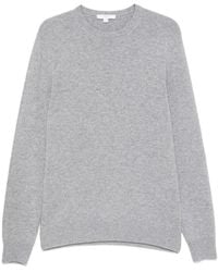 Malo - Truien & Vesten ,Grijs ,Kasjmier Crew Neck Kasjmier Trui - Lyst