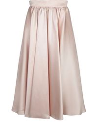Blanca Vita - Eleganter Beiger Midi-Rock - Lyst