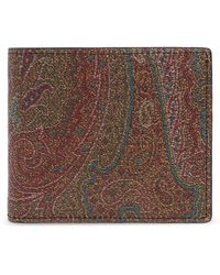 Etro - Paisley Portemonnee Met Geprinte Binnenkant - Lyst