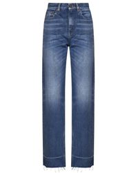 Chloé - Jeans ,Blauw ,Katoen Straight Jeans - Lyst