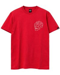 Deus Ex Machina - Tops ,Rood ,Katoen Venice Skull T-Shirt - Lyst