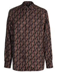 Fendi - Printed Silk Shirt - Lyst