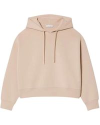 Lacoste - Hoodies & Sweatvesten ,Katoen Oversized Verstelbare Hoodie - Lyst