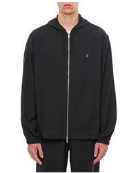 Givenchy - Hoodies & Sweatvesten ,Zwart ,Wol 4G Sweatshirt Met Rits - Lyst