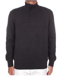Herno - Truien & Vesten ,Blauw ,Katoen Gebreid Sweatshirt - Lyst