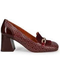 Chie Mihara - Bordeaux flache schuhe geometrisches muster - Lyst