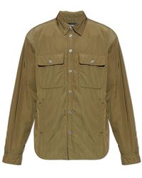 DSquared² - Jassen ,Groen ,Leer Geïsoleerde Jas Met Zakken - Lyst