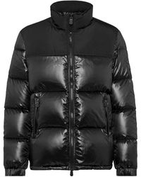 Billionaire - Jassen ,Zwart ,Nylon Nylon Down Jacket Bicolor Crest - Lyst