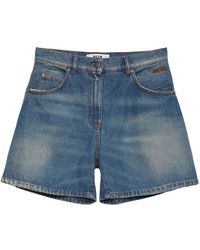 MSGM - Denim Shorts - Lyst