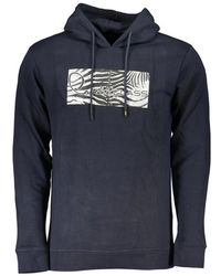 Roberto Cavalli - Hoodies & Sweatvesten ,Blauw ,Katoen Hoodies - Lyst