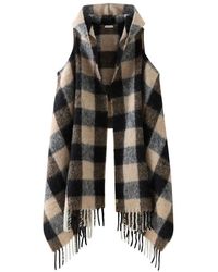 Woolrich - Cape Scarf With Buffalo Check Pattern - Lyst