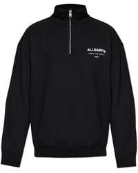 AllSaints - Hoodies & Sweatvesten ,Zwart ,Katoen Sweatshirts & Hoodies - Lyst