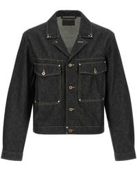 Lemaire - Jassen ,Zwart ,Denim Trucker Heavy Denim Jacket - Lyst