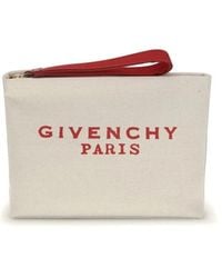 Givenchy - Canvas Pochette Met Logo Detail - Lyst