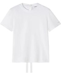 Lanvin - Tops ,Wit ,Katoen Witte Katoenen Top - Lyst