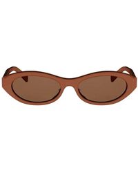 Celine - Triomphe Mini Oval Zonnebril - Lyst