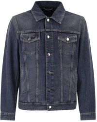 Peserico - Buttoned Denim Jacket - Lyst