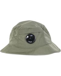 C.P. Company - Secchio cromo cappello con logo ricamato - Lyst