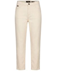 Moorer - Jeans ,Denim Denim Broek Met Hoge Taille En Zakken - Lyst