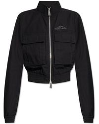 DSquared² - Jassen ,Zwart ,Katoen Jacket Met Logo - Lyst