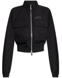 DSquared² - Jassen ,Zwart ,Katoen Jacket Met Logo - Lyst