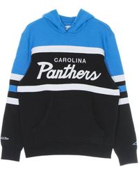 Mitchell & Ness - Hoodies & Sweatvesten ,Blauw ,Capuchon - Lyst