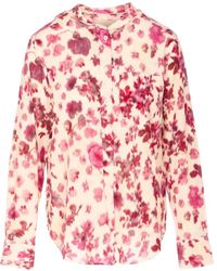 Isabel Marant - Rusak Silk Rose Print Blouse - Lyst
